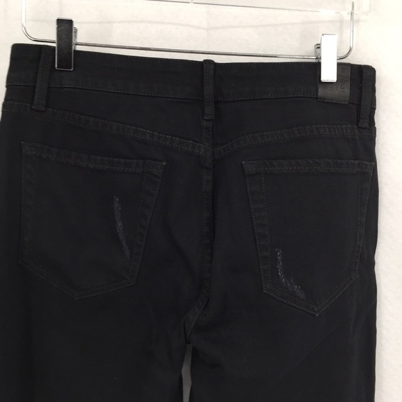 Level 99 Amber black metallic gold crop jeans dip dye distressing new 28 - Picture 7 of 9